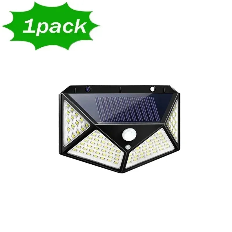 100 LED Solar Motion Sensor Light – IP65, 270° Outdoor Solar Motion Light PLUSH 100 LED
