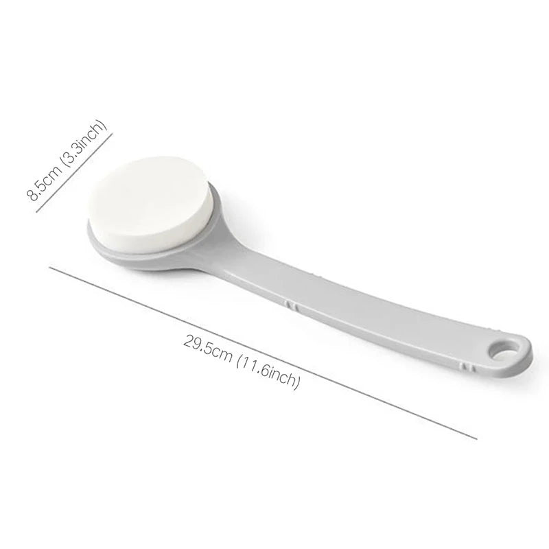 Long Handle Sponge Back Scrubber – Body Exfoliating Bath Brush Bath Back Scrubber PLUSH