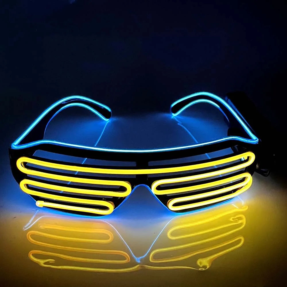 LED Glowing Glasses – Colorful Light-Up Party Glasses LED Party Glasses PLUSH Style 4