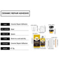 Gold Kintsugi Ceramic Repair Kit – Food-Safe Adhesive Ceramic Repair Kit PLUSH Set