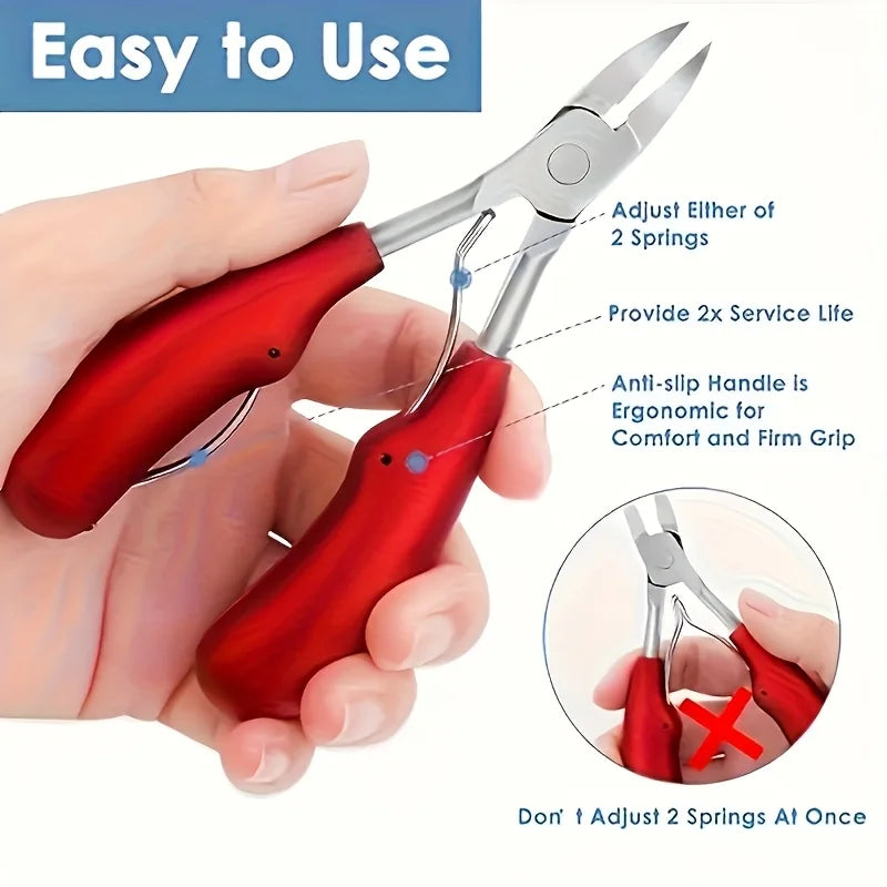 Professional Toenail Clipper – Sharp Curved Blades | Ouriner Nail Clipper PLUSH