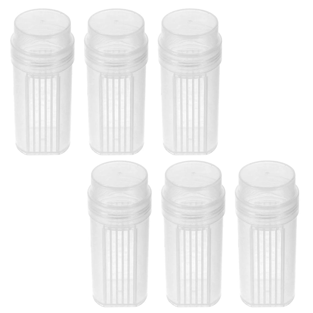 6-Pack Coplin Staining Jars | Clear Plastic Lab Slide Canisters Lab Staining Jars PLUSH