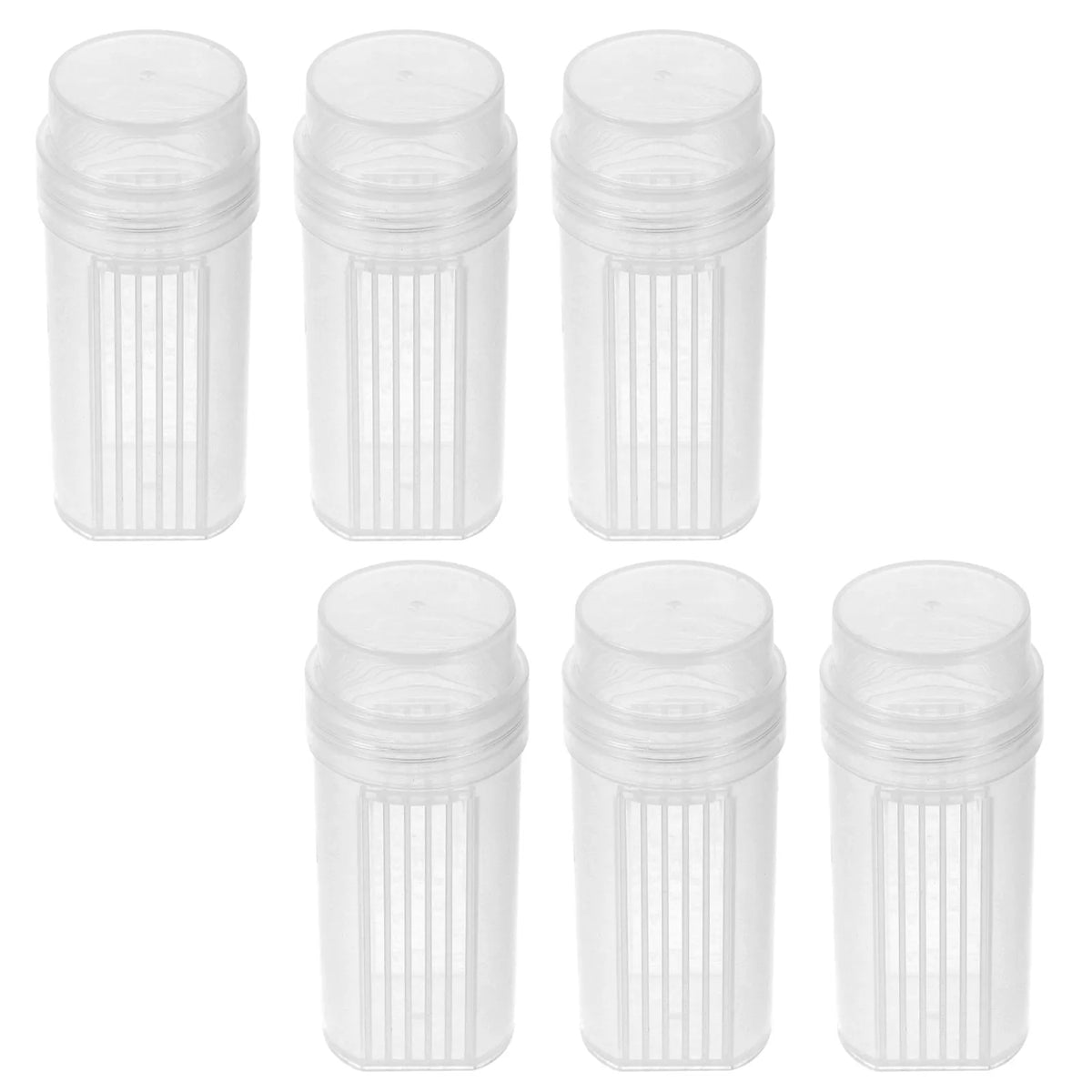 6-Pack Coplin Staining Jars | Clear Plastic Lab Slide Canisters Lab Staining Jars PLUSH