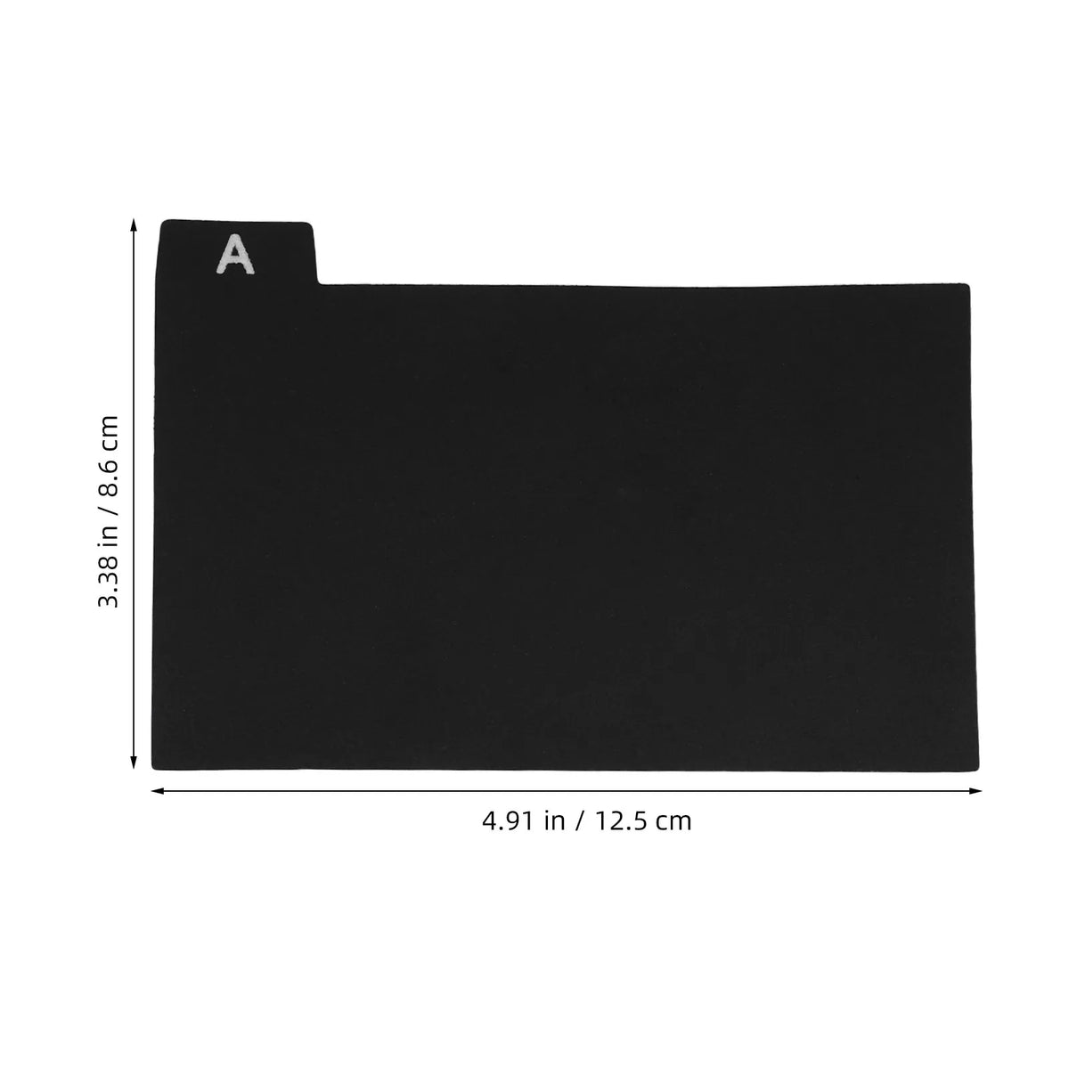 30pcs Black Plastic Alphabet Index Card Dividers – Tab Organizer Index Card Dividers PLUSH