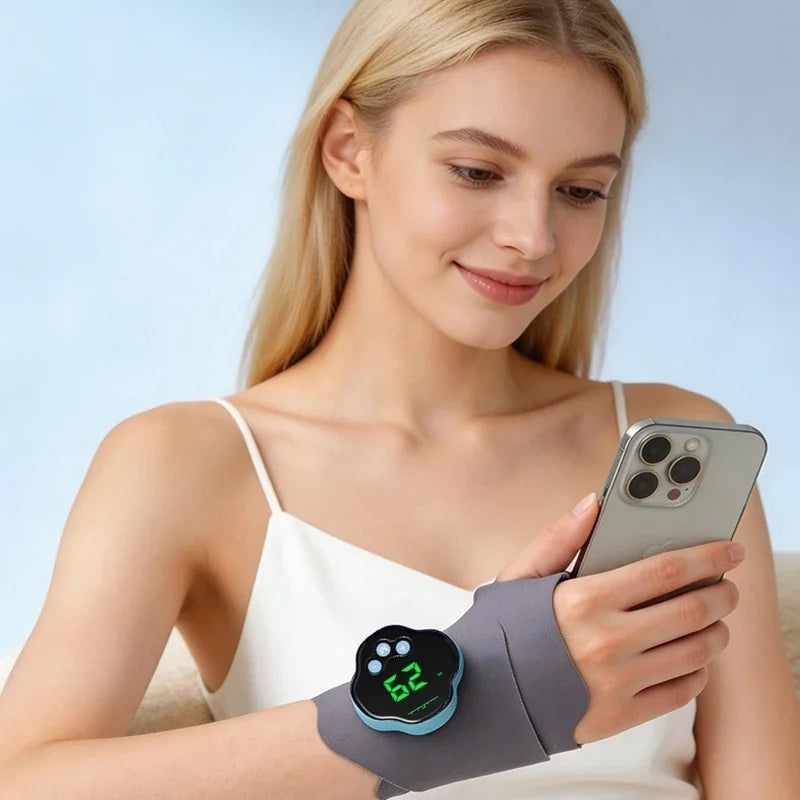 EMS Microcurrent Wrist Massager – 10 Modes, 29 Levels Cordless EMS Wrist Massager PLUSH