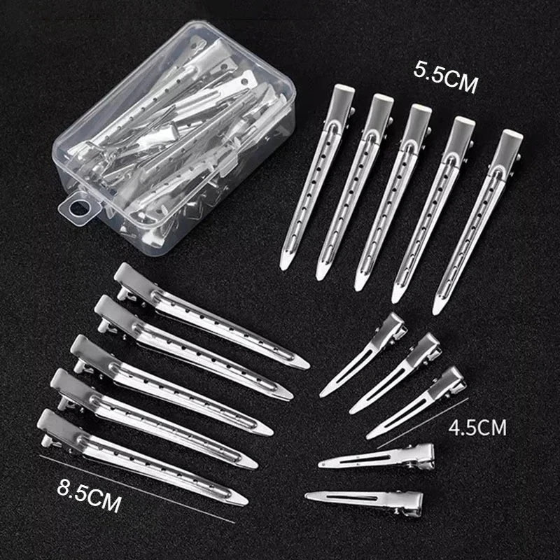 15pcs Metal Hair Sectioning Clips – Salon Styling Clamps Hair Sectioning Clips PLUSH