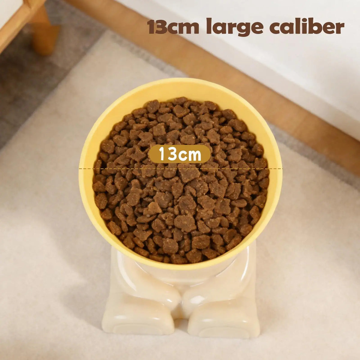 Tilted Elevated Pet Bowl – Non-Slip Cat & Dog Feeder Elevated Pet Bowl PLUSH