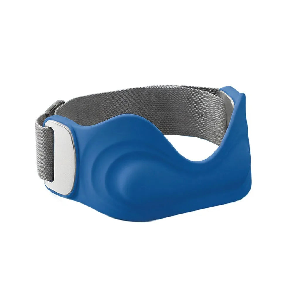 Adjustable Knee Compression Strap – Silicone Patellar Support Knee Support Strap PLUSH Dark Blue