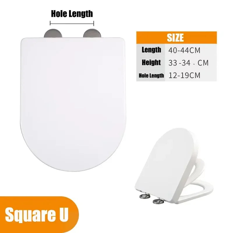 Double Layer Toilet Seat with Child Potty Training Insert | Slow-Close Potty Training Seat PLUSH GR0045-SquareU