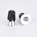 Alloy Bicycle Handlebar End Caps – Bar Plug Grips 1 Pair Handlebar End Caps PLUSH silver