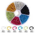 6mm Colorful Aluminum Open Jump Rings – DIY Jewelry Connectors Jewelry Jump Rings PLUSH mix color 02