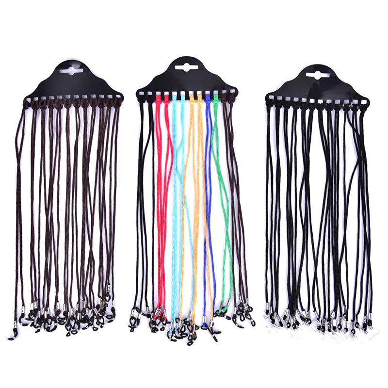 12-Pack Nylon Eyeglass Holder Neck Strap | Glasses Cord Set Eyeglass Neck Strap PLUSH