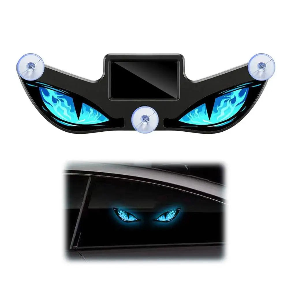 Solar LED Car Warning Light – Dynamic Big Eye Suction Cup LED Car Warning Light PLUSH B
