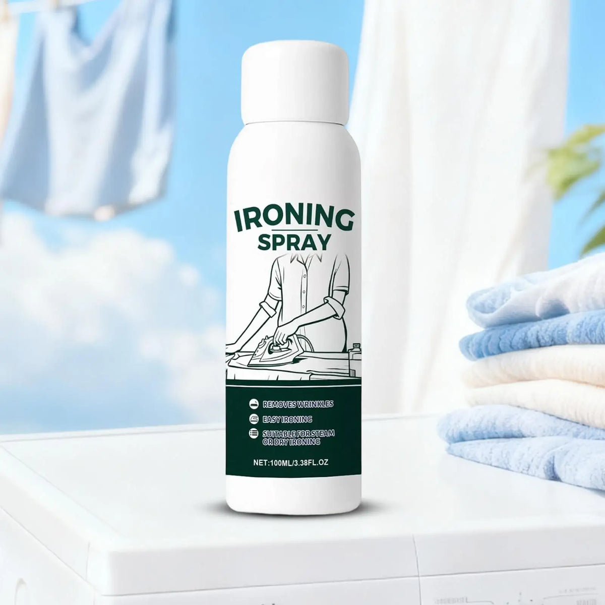 100ml Wrinkle Release Spray – Anti-Static Fabric Mist | PLUSH Fabric Care Spray PLUSH