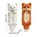 2-Pack Animal Plush Pencil Case Large Capacity Zipper Pouch Plush Pencil Case PLUSH 2Pcs