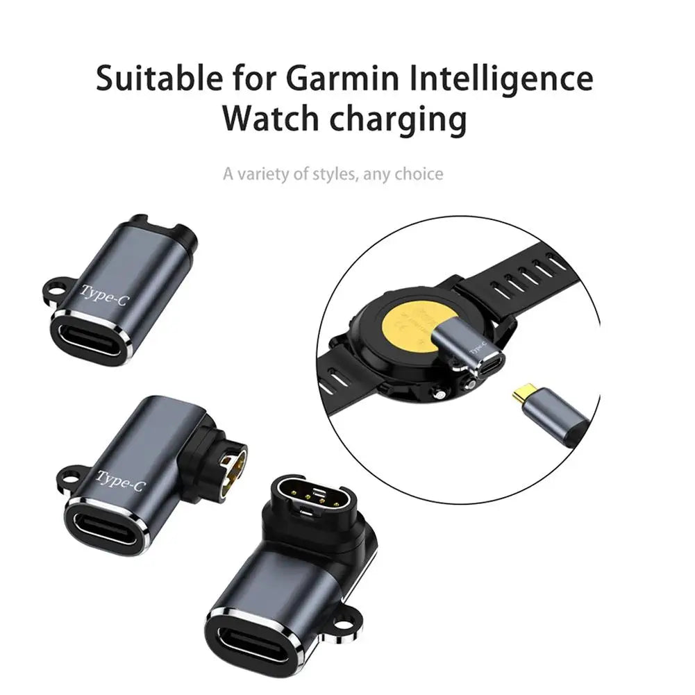 USB-C Charging Adapter for Garmin Fenix 7/6 & Forerunner Watch Charging Adapter PLUSH