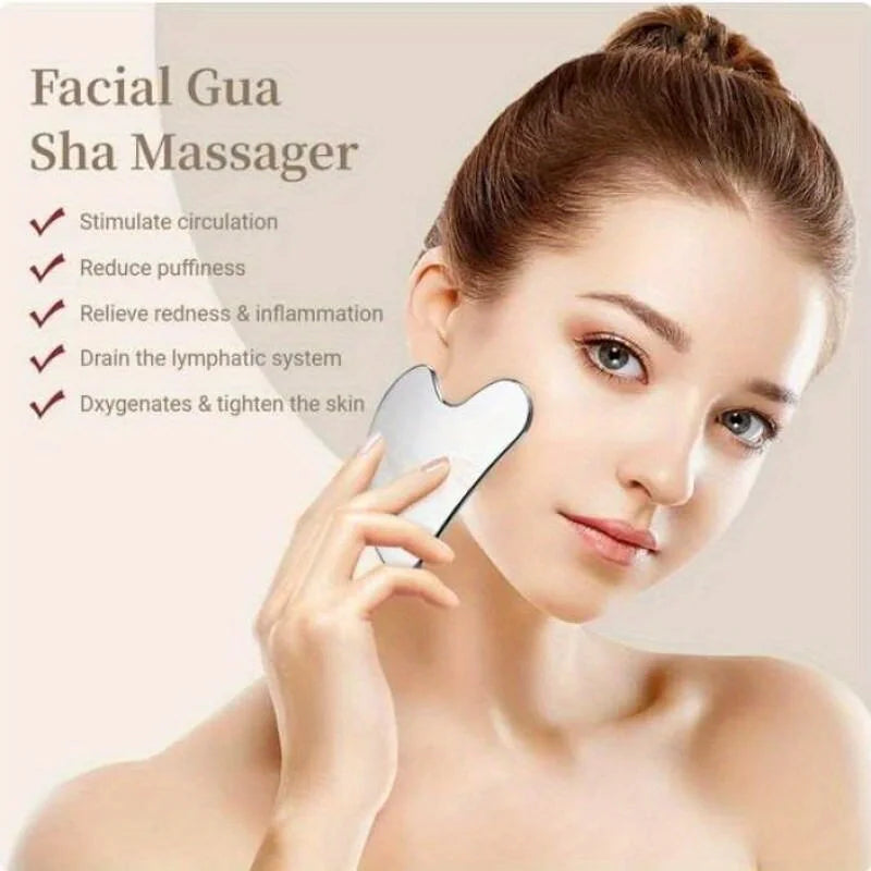 Stainless Steel Gua Sha Board – Face Sculpting Beauty Tool Gua Sha Beauty Tool PLUSH