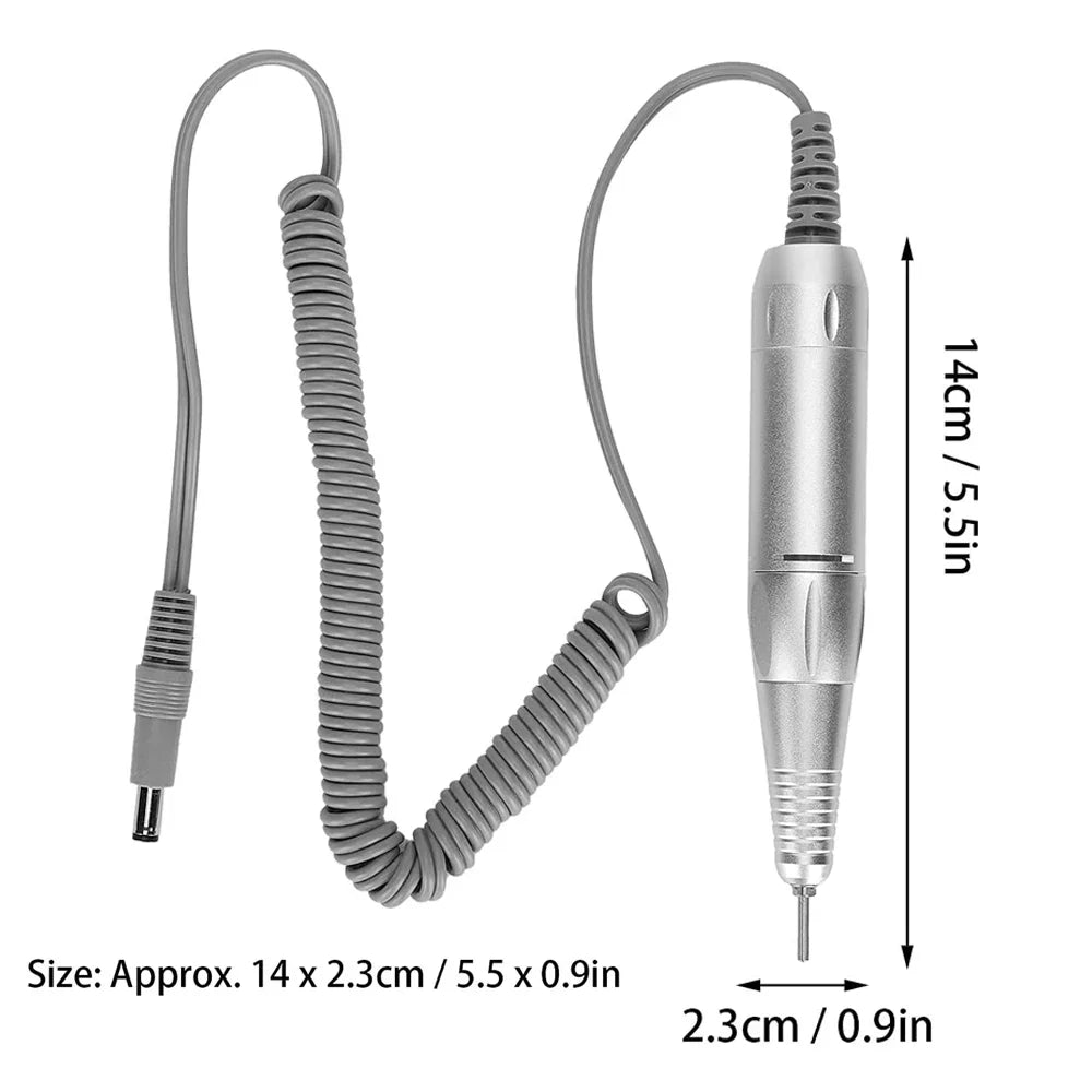 Electric Nail Drill Handle 35000RPM – Manicure Handpiece Nail Drill Handpiece PLUSH