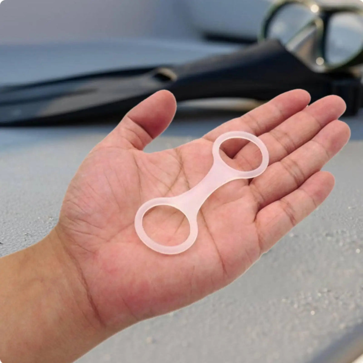 Silicone Snorkel Keeper Clip Double Loop Strap Holder 6-Pack Snorkel Keeper Clip PLUSH