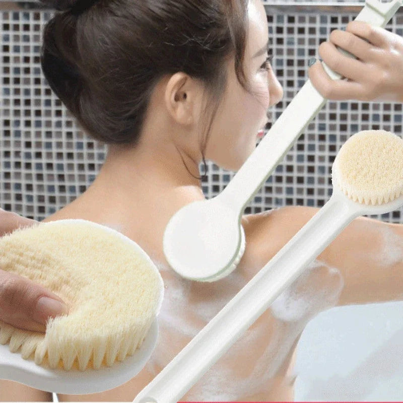 Long Handle Exfoliating Back Brush – Body Scrub Shower Massager Bath Scrub Brush PLUSH Default Title