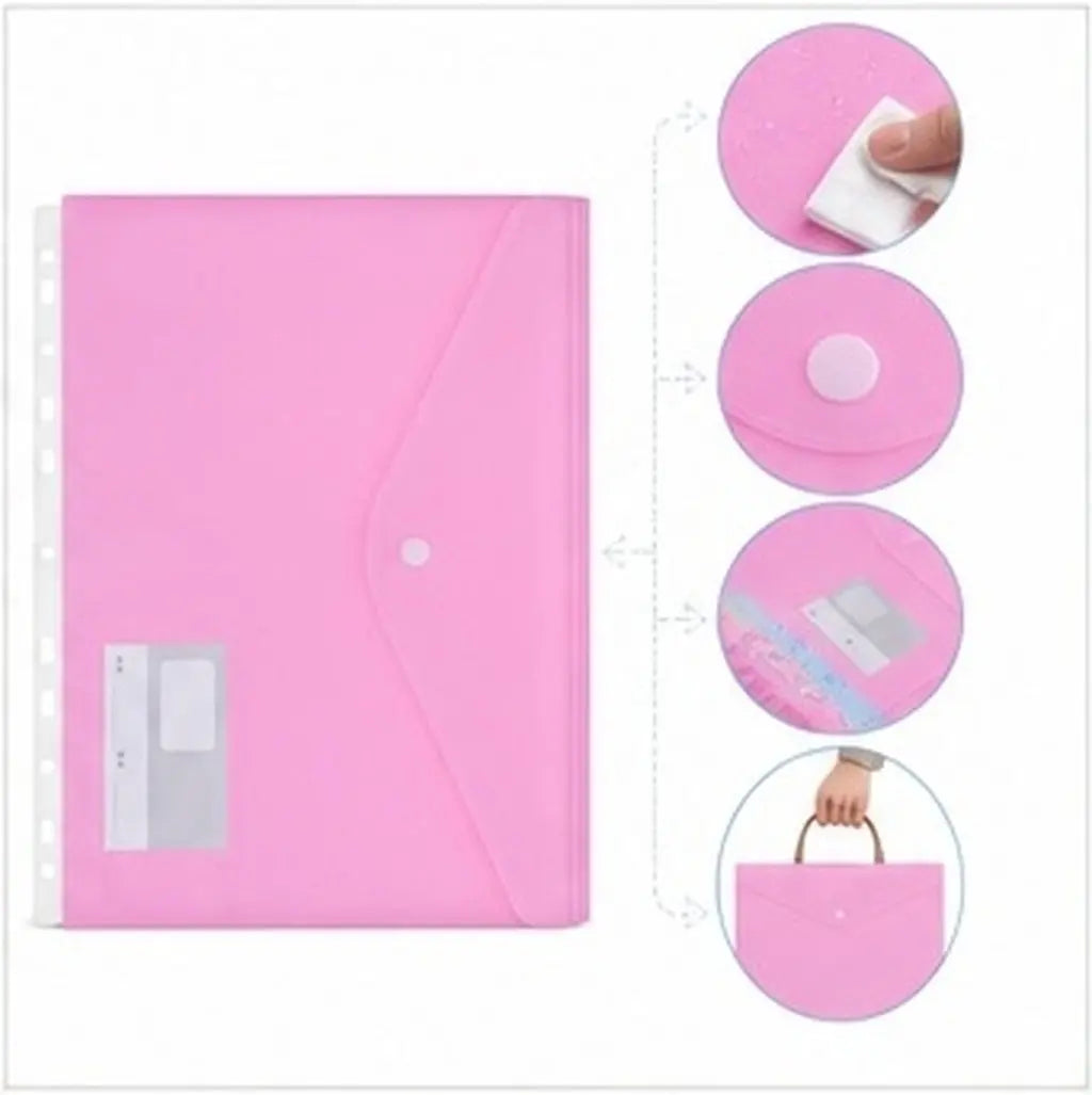 10pcs Waterproof A4 Plastic File Envelopes – Document Organizer Document File Envelopes PLUSH China Mainland