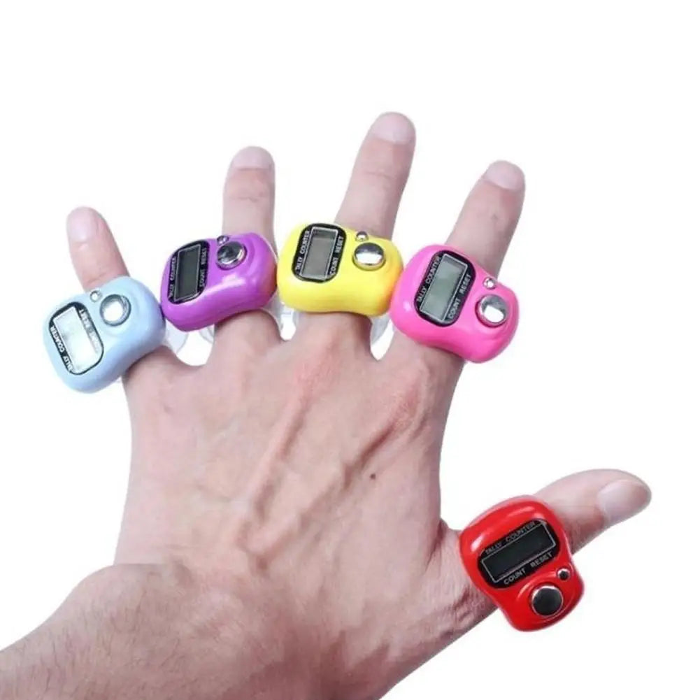 5-Digit LED Finger Ring Tally Counter | Tasbih Clicker Digital Tally Counter PLUSH