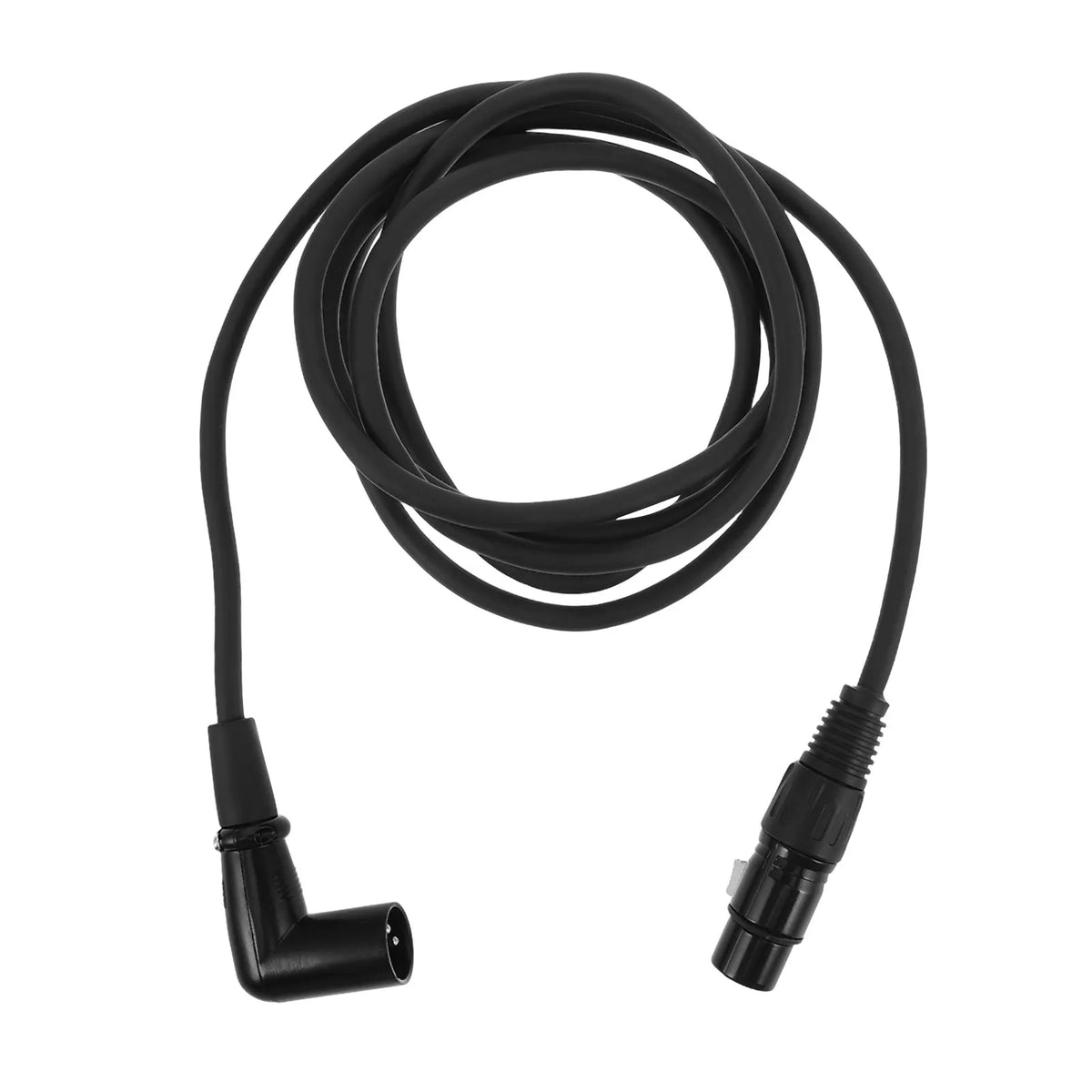 XLR Cable 3-Pin Male to Female 90° Right Angle Dual Shielded XLR Audio Cable PLUSH