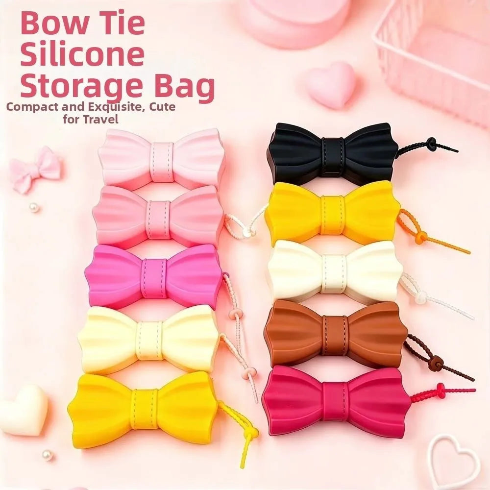 Bow-Shaped Silicone Eyeglass Case with Lanyard – Shockproof Eyeglass Case PLUSH