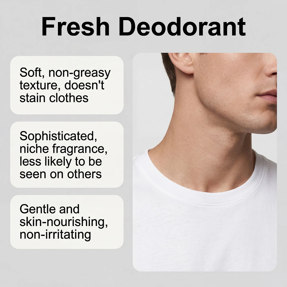 Men's Woody Tobacco Deodorant Stick – Long-Lasting 75g Men's Deodorant Stick PLUSH
