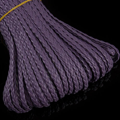 10 Yards 5mm PU Leather Braided Woven Cord – DIY Jewelry Jewelry Making Cord PLUSH Purple