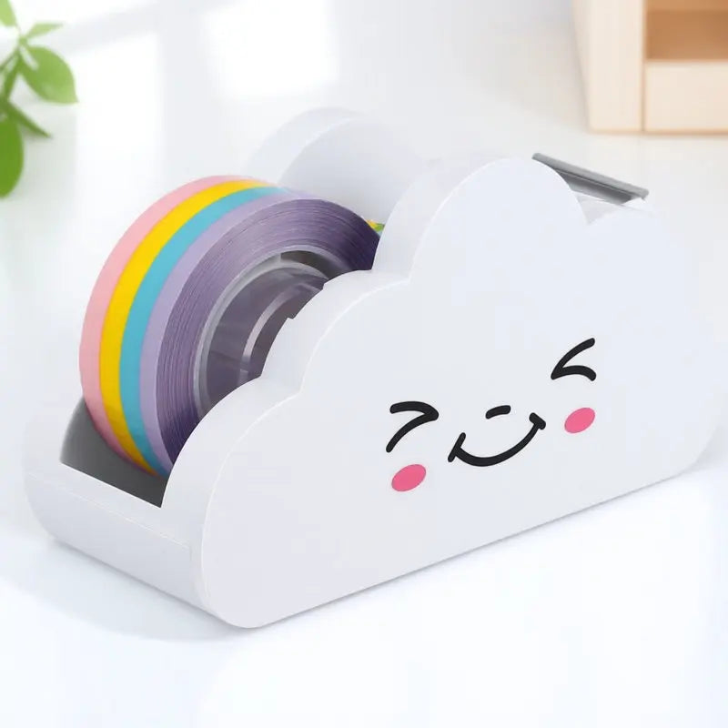 Cloud Tape Dispenser Set with Rainbow Roll – Cute Desk Stationery Tape Dispenser Set PLUSH Default Title
