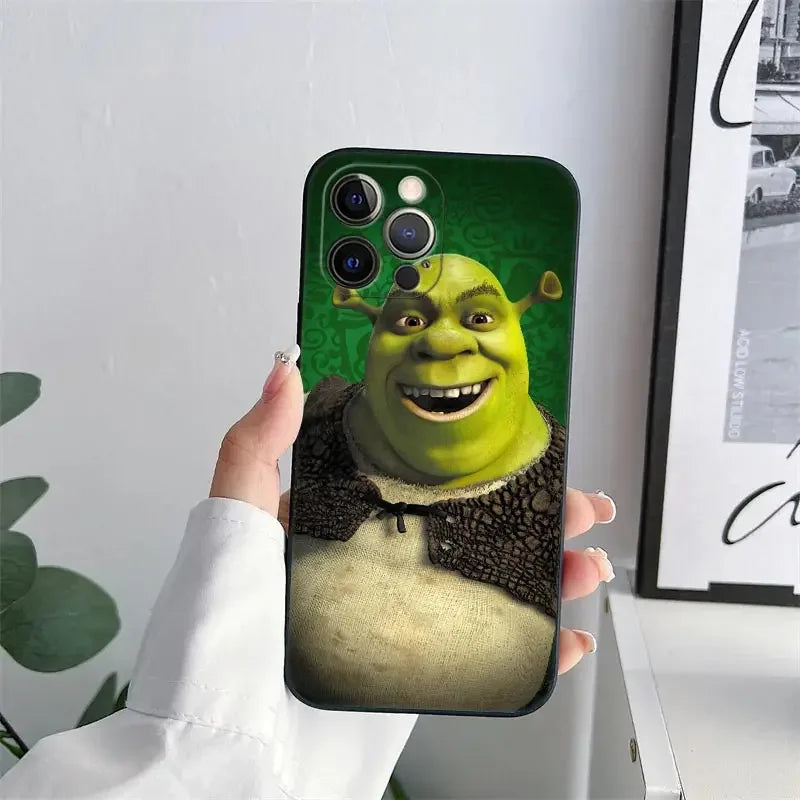 Shrek Cartoon iPhone Case – Shockproof Silicone Cover All Models Cartoon Phone Case PLUSH
