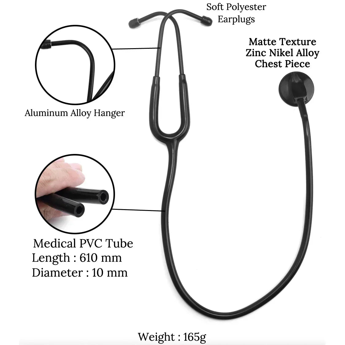 Professional Cardiology Stethoscope – Doctor, Nurse & Student Medical Stethoscope PLUSH