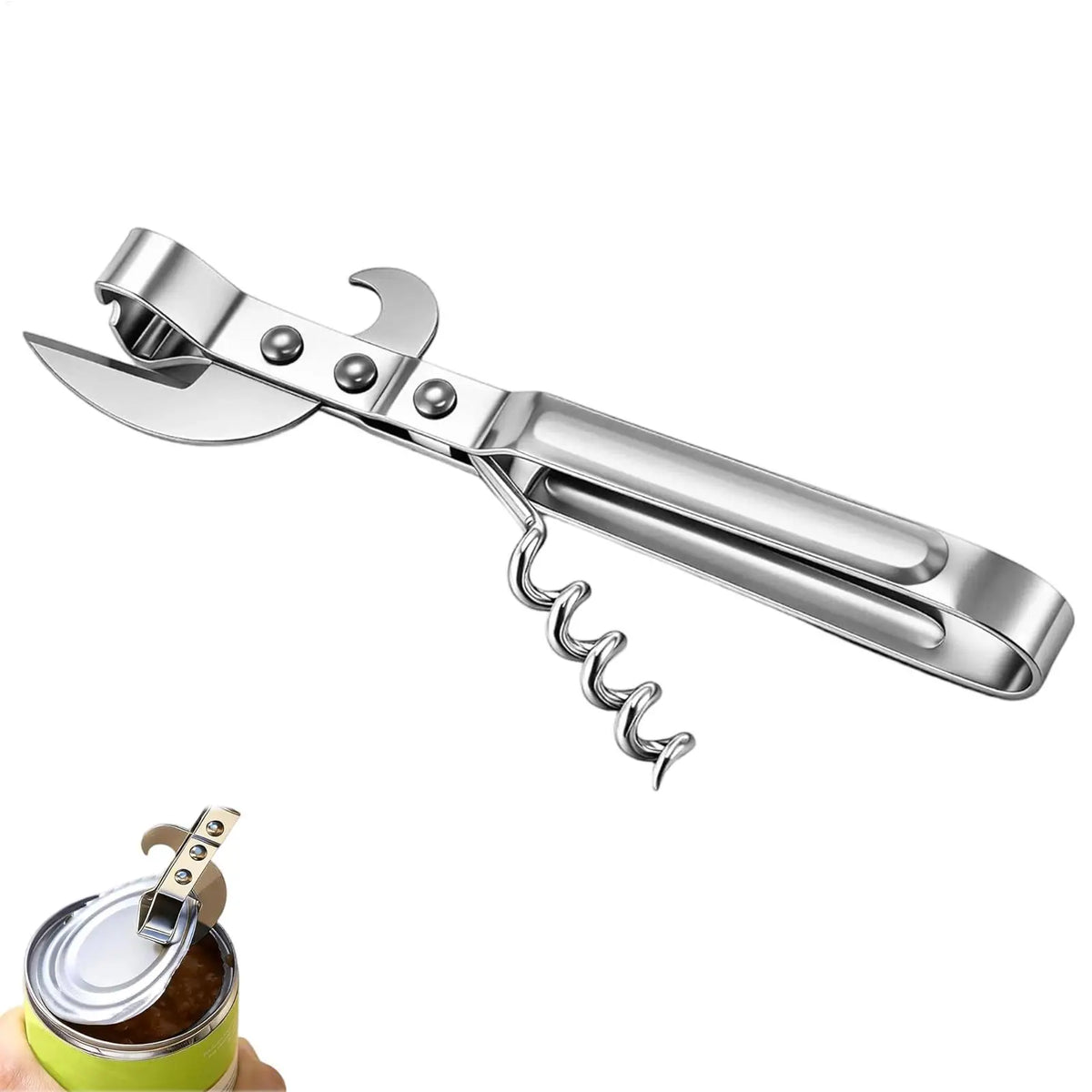 Multifunctional Stainless Steel Bottle & Can Opener – Kitchen Tool Bottle Can Opener PLUSH