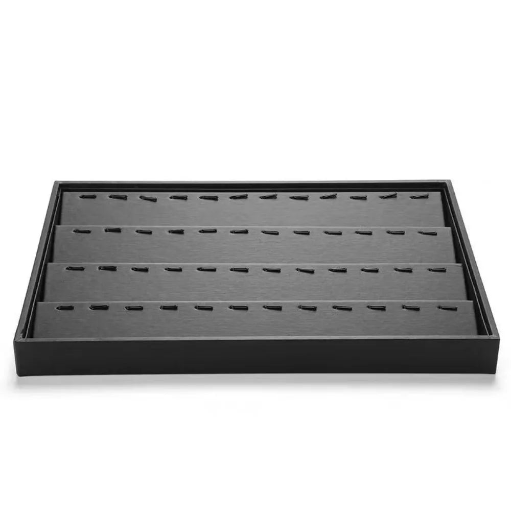 Stackable PU Leather Jewelry Display Tray – Multi-Compartment Jewelry Display Tray PLUSH Style 7