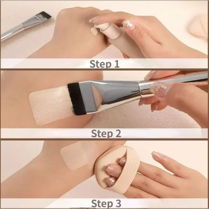 Ultra Thin Flat Foundation Brush – Contour & Blending Brush Makeup Brush PLUSH