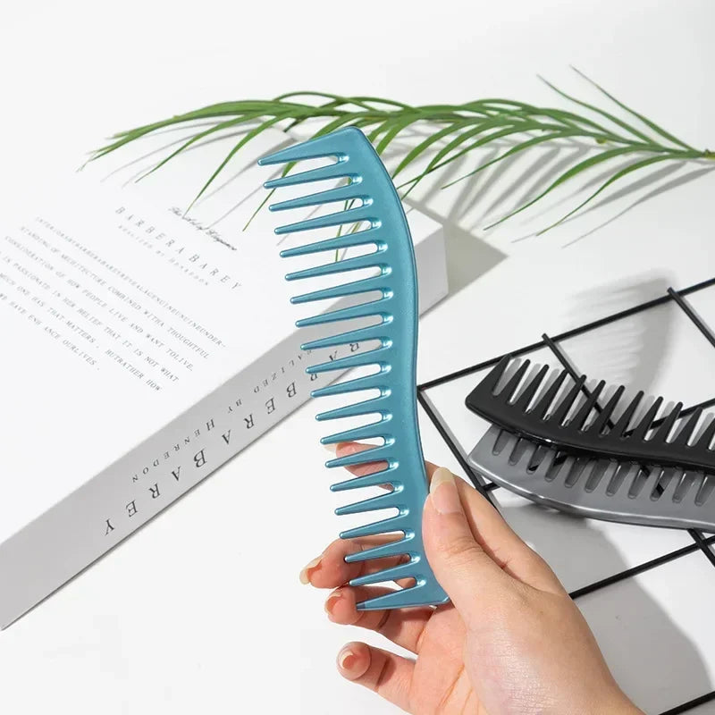 Wide Tooth Resin Comb for Curly, Thick & Wet Hair Styling Wide Tooth Comb PLUSH