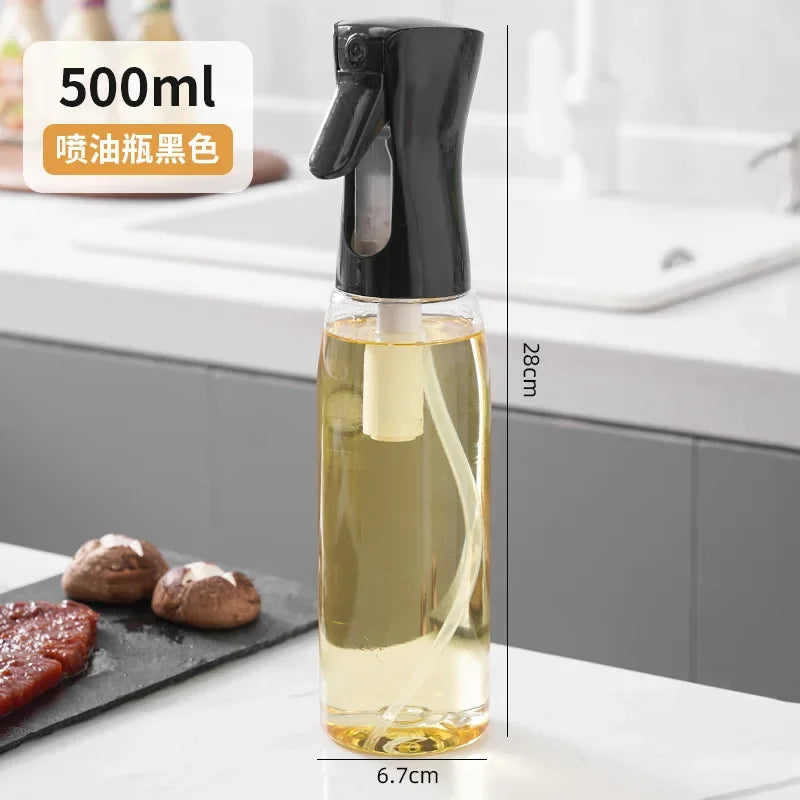 Oil Spray Bottle for Kitchen & Air Fryer – 200/300/500ml Oil Spray Bottle PLUSH Black-500ml-1PCS
