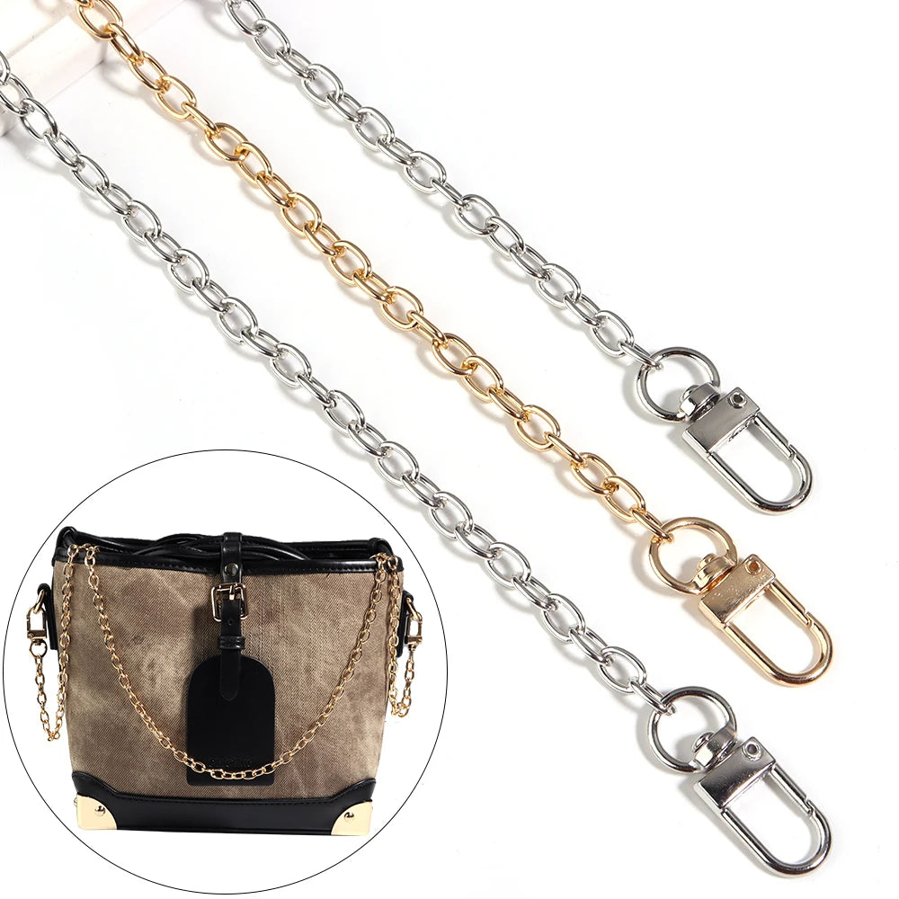 Aluminum O-Shape Chain 20–120cm Silver Gold | DIY Jewelry Jewelry Making Chain PLUSH