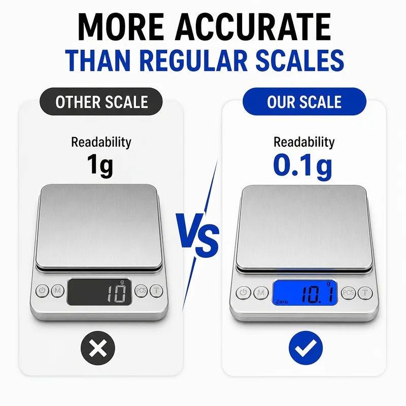 High-Precision Digital Scale 0.1g – Postal Jewelry Office Digital Bench Scale PLUSH