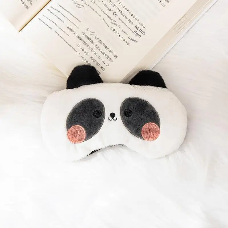 Cute Cartoon Plush Sleep Eye Mask – Light Blocking Nap Mask Plush Sleep Mask PLUSH A1