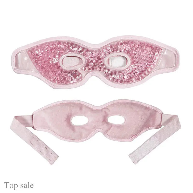 Reusable Hot Cold Gel Eye Mask – Cooling & Warming Compress Gel Eye Mask PLUSH Pink