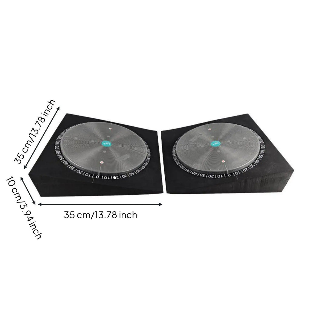 Golf Swing Trainer Curved Foot Posture Board – 2-Piece Set Golf Training Aid PLUSH
