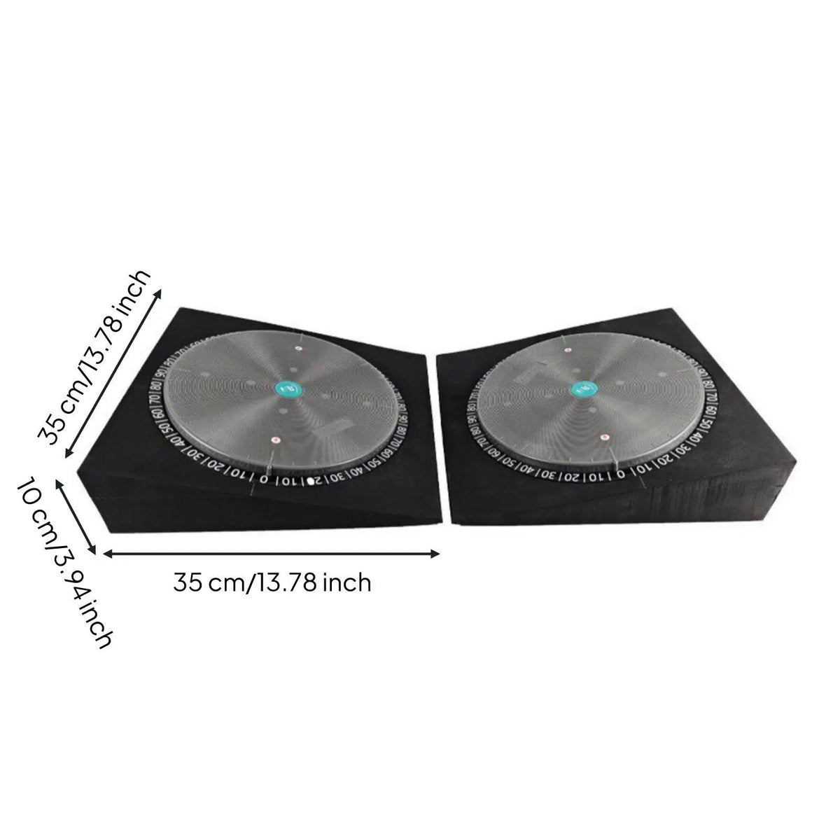 Golf Swing Trainer Curved Foot Posture Board – 2-Piece Set Golf Training Aid PLUSH