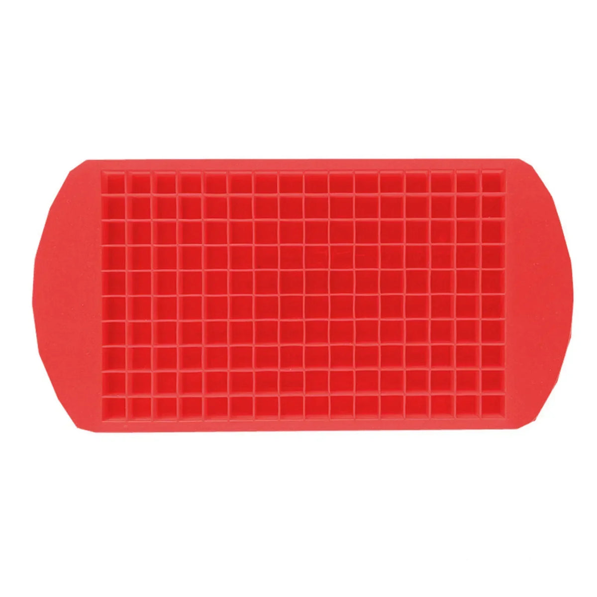 Silicone Mini Ice Cube Trays – 160 Tiny 1cm Stackable Molds Ice Cube Tray PLUSH 160Grid-Red 5PCS