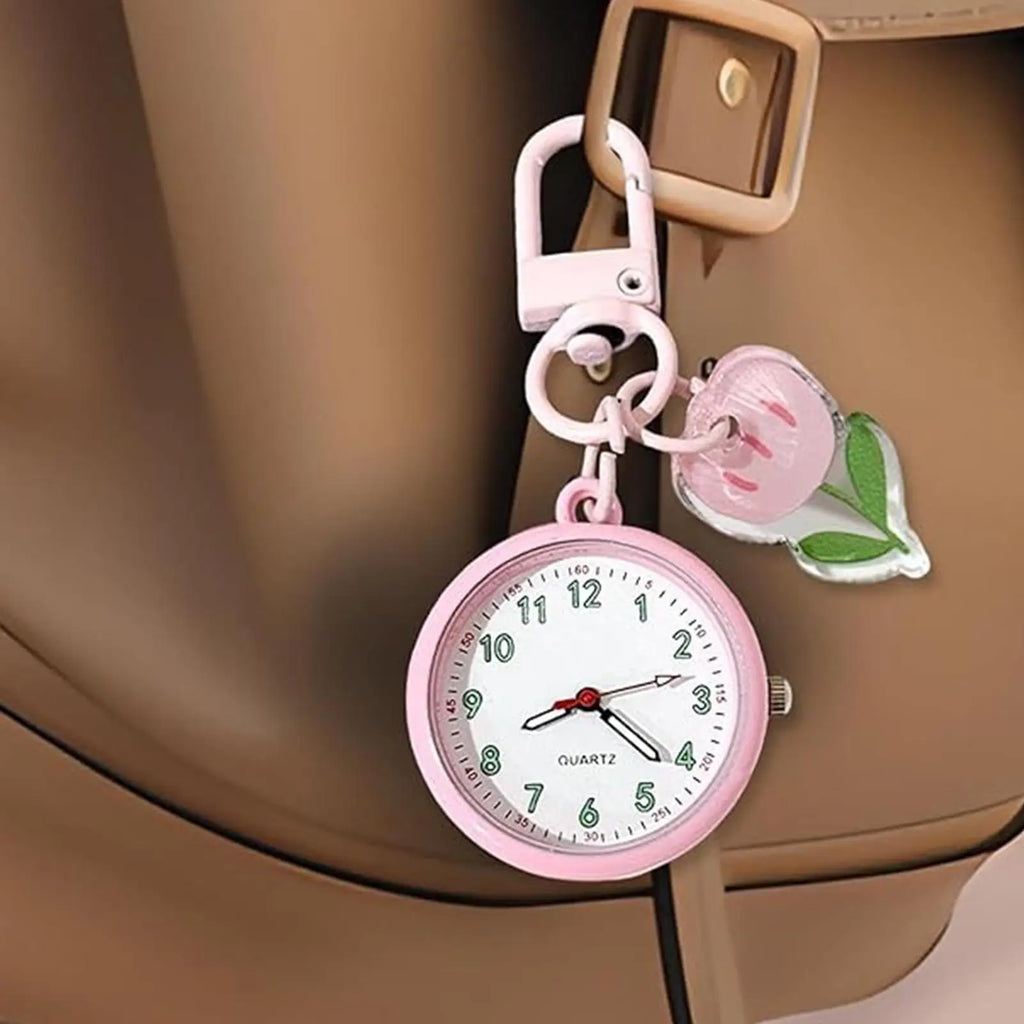 Cute Quartz Pocket Watch Keychain – Luminous Fruit Design Pocket Watch Keychain PLUSH