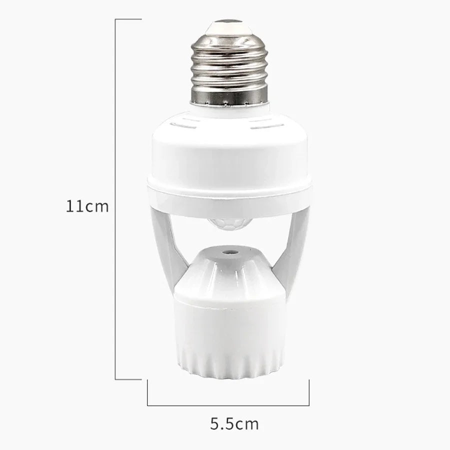 E27 E26 Infrared Motion Sensor Bulb Socket Adapter | GGBEE Motion Sensor Adapter PLUSH