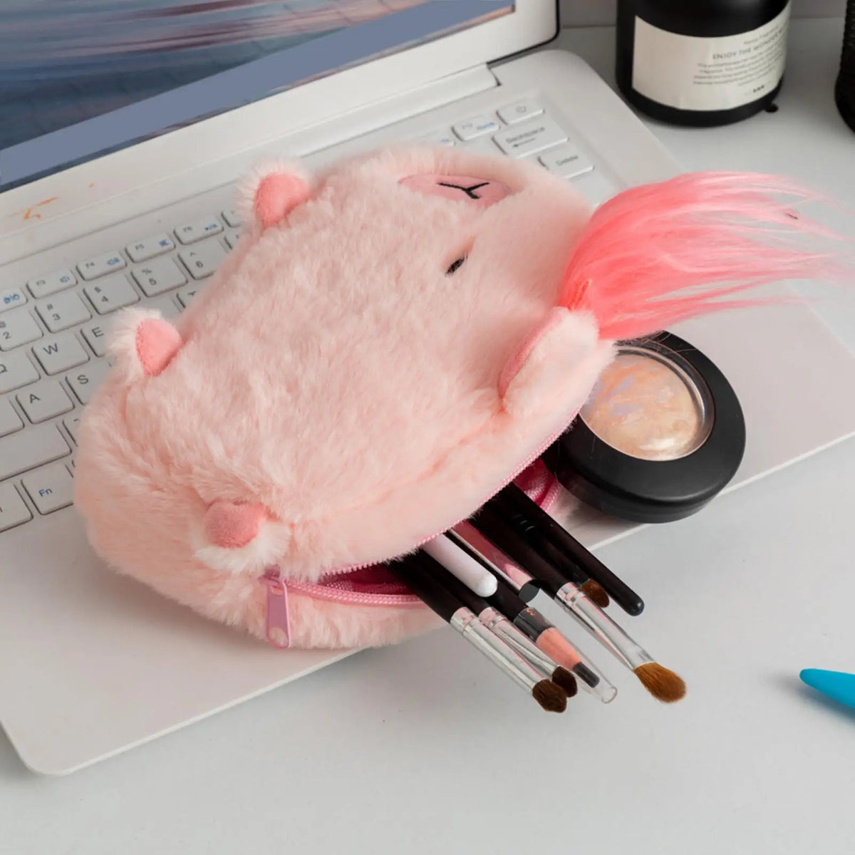Cute Capybara Plush Pencil Case – Large Capacity Pen Pouch Plush Pencil Case PLUSH