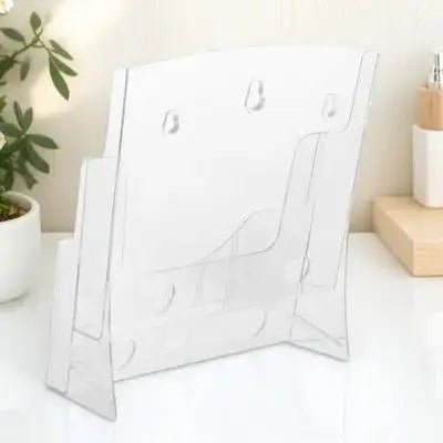 Acrylic Wall & Desk File Holder – A4 Paper Organizer Rack Acrylic File Holder PLUSH