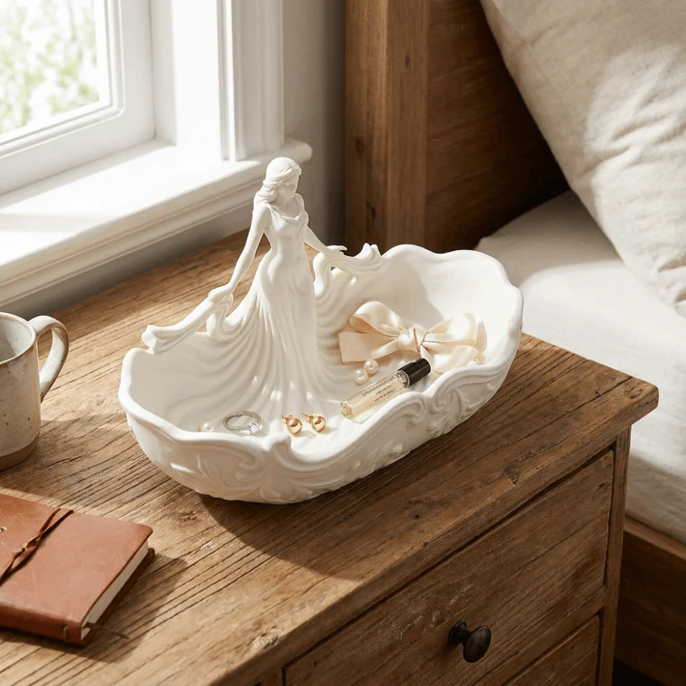 Statue-Shaped Jewelry Storage Tray | Elegant Desktop Organizer Jewelry Storage Tray PLUSH